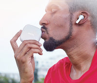 Qualcomm QCC3020 Wireless Earphones - Dual MIC Noise Cancelling Bluetooth 5.0 | 10H Battery with 2000mAh Charging Case