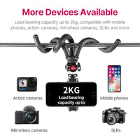 Thumbnail for Black Octopus Mobile Phone Clip Gimbal Tripod Set - TechShopi