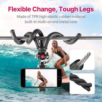 Thumbnail for Black Octopus Mobile Phone Clip Gimbal Tripod Set