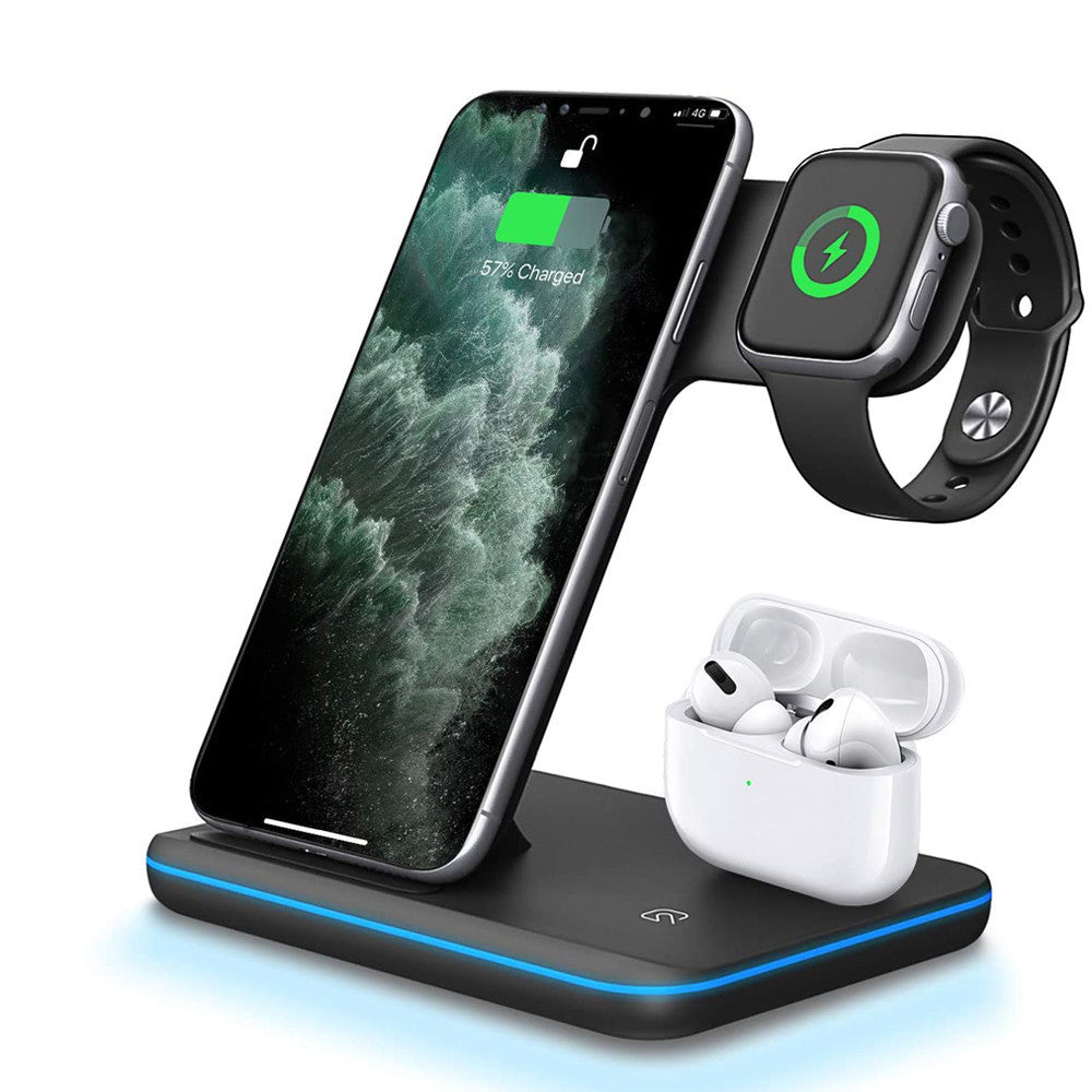 Earphone Wireless Charger 3 In 1 Wireless Charger Stand