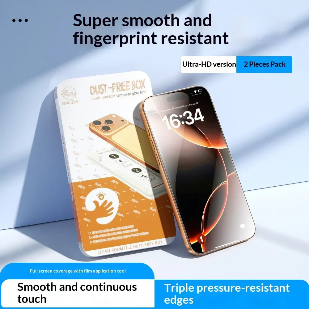 Privacy Screen Protector for iPhone - HD Anti-Spy Tempered Glass | 2-Pack Scratch-Resistant Shatterproof Protection for iPhone 12-17