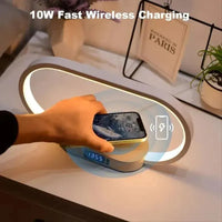 Thumbnail for ChargeLuxe™ Multifunction iPhone Wireless Charger with LED Lamp & Clock - TechShopi