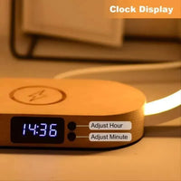 Thumbnail for ChargeLuxe™ Multifunction iPhone Wireless Charger with LED Lamp & Clock - TechShopi