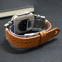 Thumbnail for Classic Elegance Strap™: Genuine Leather Band for Apple Watch Series & Ultra - TechShopi