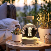 Thumbnail for Crystal Ball Cosmic Dinosaur Indoor Night Light USB Power