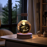 Thumbnail for Crystal Ball Cosmic Dinosaur Indoor Night Light USB Power