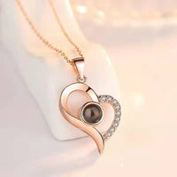 Thumbnail for Hot Valentine's Day Gifts Metal Rose Jewelry Gift Box Necklace For Wedding Girlfriend Necklace Gifts