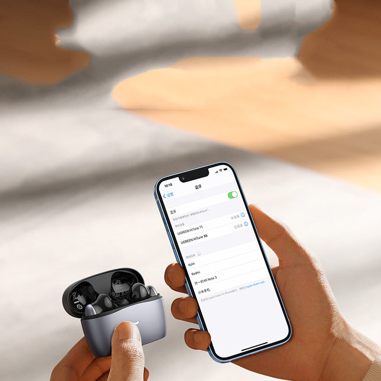 ANC Active Noise Cancelling Bluetooth Earphones - Wireless Earbuds with USB Charging | 4-Day Battery Life in Space Gray