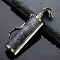 Thumbnail for Creative Metal Keychain Lighter Wild Fire Ten Thousand Times Use Kerosene Lighters Gifts For Men