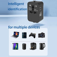 Universal Travel Adapter - All-in-One International Power Plug for 150+ Countries with Dual USB Ports