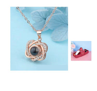 Thumbnail for Hot Valentine's Day Gifts Metal Rose Jewelry Gift Box Necklace For Wedding Girlfriend Necklace Gifts