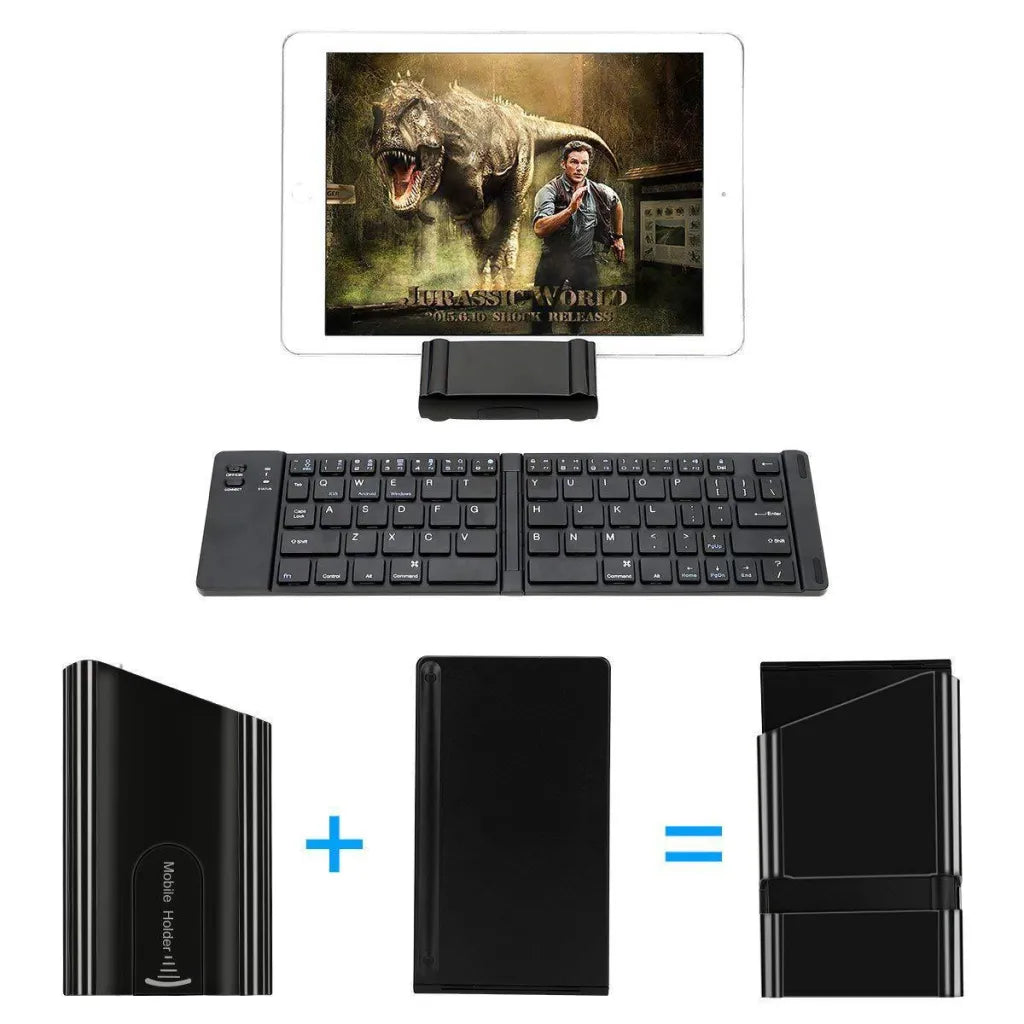 Foldable Metal Bluetooth Keyboard - Your Compact Typing Companion - TechShopi