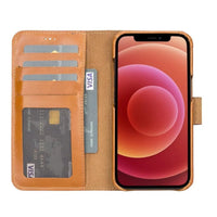 Thumbnail for Full Leather Coating Detachable Wallet Case for Apple iPhone 13 Series - TechShopi