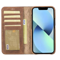 Thumbnail for Full Leather Coating Detachable Wallet Case for Apple iPhone 13 Series - TechShopi