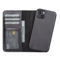 Thumbnail for Full Leather Coating Detachable Wallet Case for Apple iPhone 13 Series - TechShopi