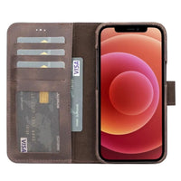 Thumbnail for Full Leather Coating Detachable Wallet Case for Apple iPhone 13 Series - TechShopi