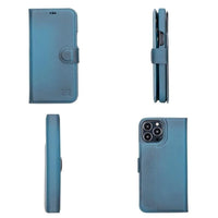 Thumbnail for Full Leather Coating Detachable Wallet Case for Apple iPhone 13 Series - TechShopi