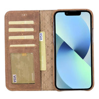 Thumbnail for Full Leather Coating Detachable Wallet Case for Apple iPhone 13 Series - TechShopi