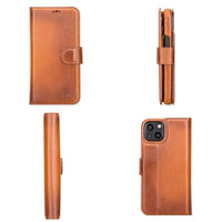 Thumbnail for Full Leather Coating Detachable Wallet Case for Apple iPhone 13 Series - TechShopi