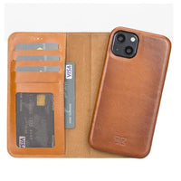 Thumbnail for Full Leather Coating Detachable Wallet Case for Apple iPhone 13 Series - TechShopi