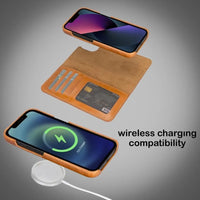 Thumbnail for Full Leather Coating Detachable Wallet Case for Apple iPhone 13 Series - TechShopi