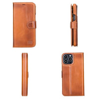 Thumbnail for Full Leather Coating Detachable Wallet Case for Apple iPhone 13 Series - TechShopi