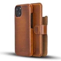 Thumbnail for Full Leather Coating Detachable Wallet Case for Apple iPhone 13 Series - TechShopi