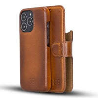 Thumbnail for Full Leather Coating Detachable Wallet Case for Apple iPhone 13 Series - TechShopi