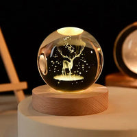 Thumbnail for GalaxyOrb™ 3D Moon & Planet Crystal Ball USB LED Night Light - TechShopi