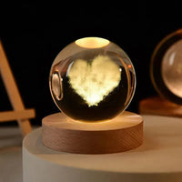 Thumbnail for GalaxyOrb™ 3D Moon & Planet Crystal Ball USB LED Night Light - TechShopi