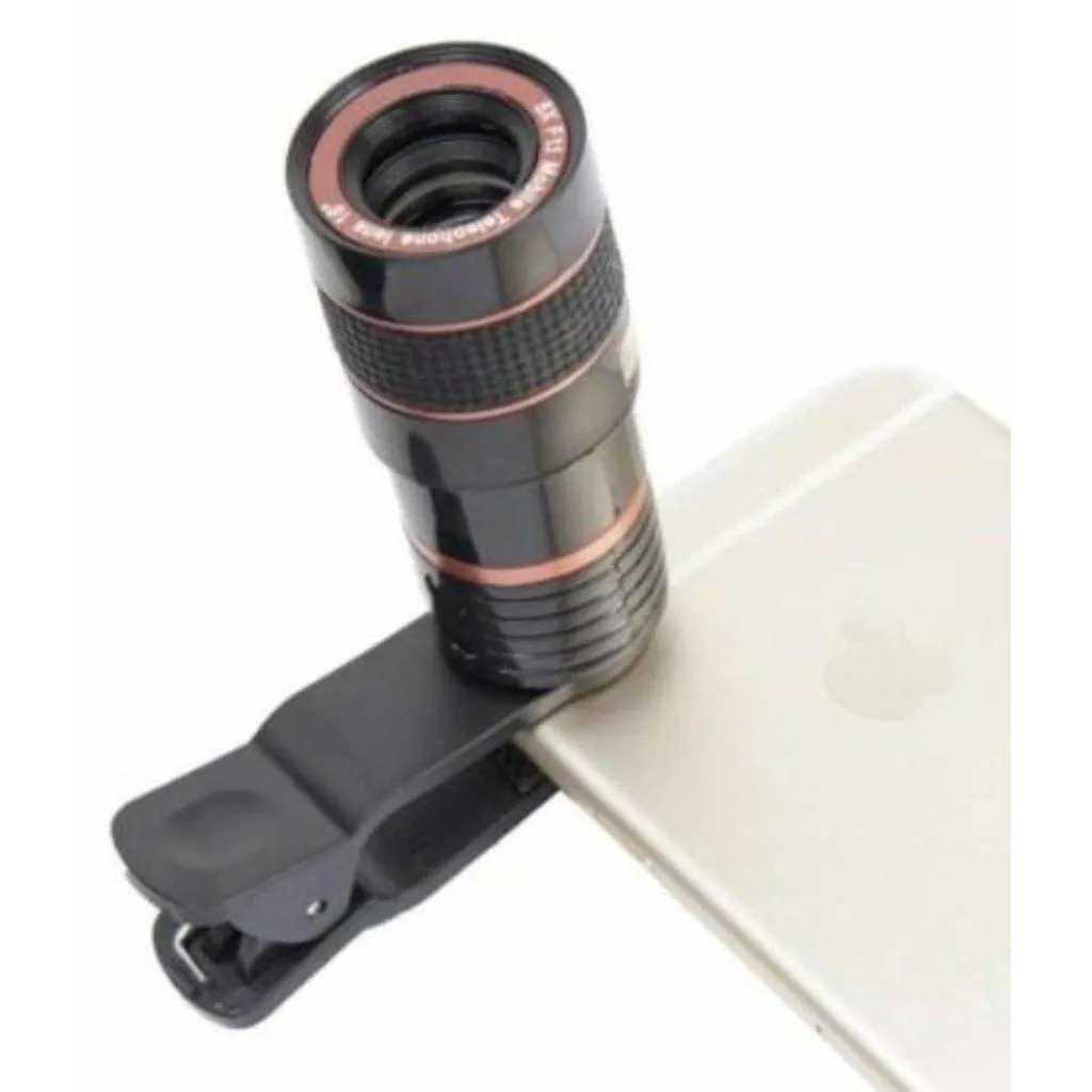 HD Optical Zoom Smartphone Lens with Universal Mobile Phone Clip - TechShopi