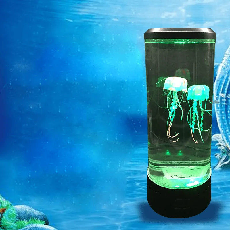 LED Tower Fantasy Jellyfish Lamp With Remote Control - TechShopi