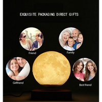 Thumbnail for LunarEclipse™ 3D Moon Lamp - Levitating, Touch-Controlled Night Light - TechShopi