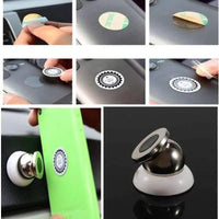 Thumbnail for Magnetic Car Cell Phone Holder Mount Dash 360 Rotating For iPhone GPS - TechShopi