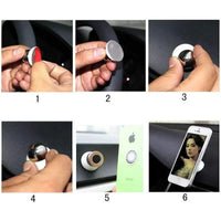 Thumbnail for Magnetic Car Cell Phone Holder Mount Dash 360 Rotating For iPhone GPS - TechShopi