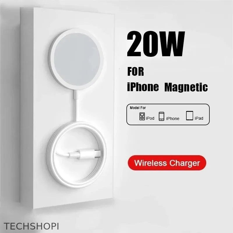 20W Magnetic Wireless Charger Fast Charge For iPhone -  by TechShopi - HomePage, iphone, iphone-Accessories, Iphone-Charger