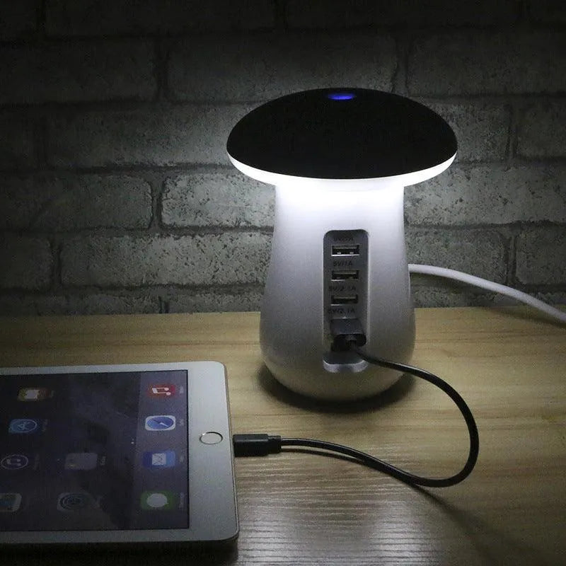 Mushroom Lamp LED Lamp Holder USB Charger - TechShopi