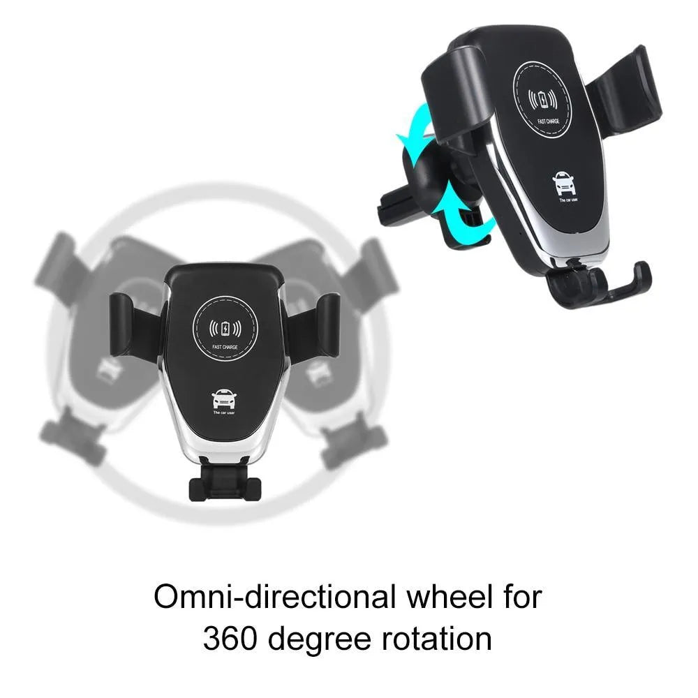 Ninja Dragon QI X Universal Wireless Charger with Car Mount Holder - TechShopi