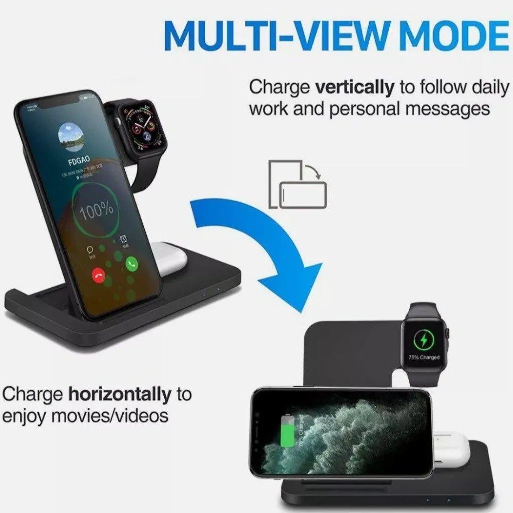 Ninja Dragons 3 in1 Wireless Foldable Charging Station - TechShopi