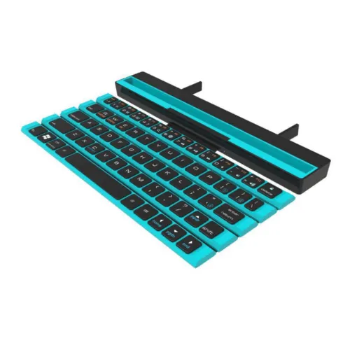 Outdoor Office Portable Folding Wireless Reel Keyboard - TechShopi