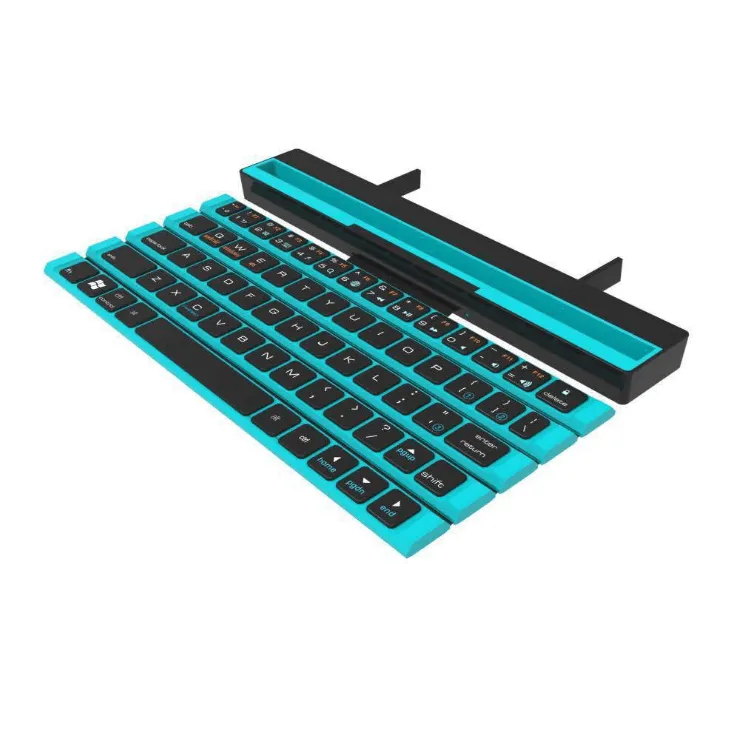 Outdoor Office Portable Folding Wireless Reel Keyboard - TechShopi