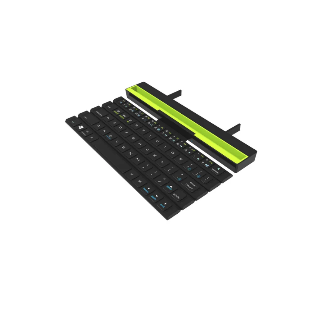 Outdoor Office Portable Folding Wireless Reel Keyboard - TechShopi