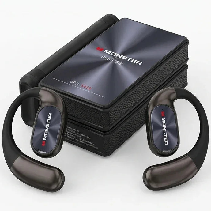 MONSTER AC530 Wireless Bluetooth Earphones - Active Noise Cancelling | Bio-Fiber Dynamic Driver Foldable Headphones