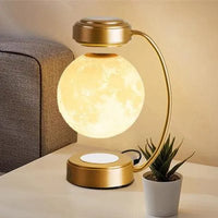 Thumbnail for Portable Magnetic Levitation Moon Lamp LED Rotating Dangling Lamp - TechShopi