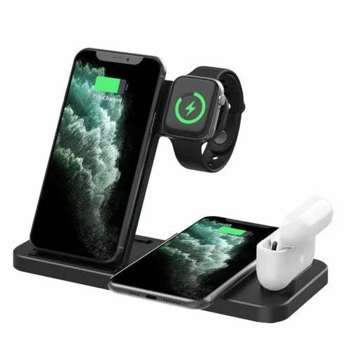 4-in-1 Fast Wireless Charging Station iPhone iPod Apple watch and Samsung phones - Mobile & Laptop Accessories by Yellow Pandora - Apple Watch, Apple-Watch-Charger, AppleWatch, autopostr_pinterest_64771, autopostr_pinterest_64835, cell phone, gadgets, Gift, her, him, HomePage, iphone, iphone-Accessories, Iphone-Charger, mobile phone, qi, samsung, wireless charger