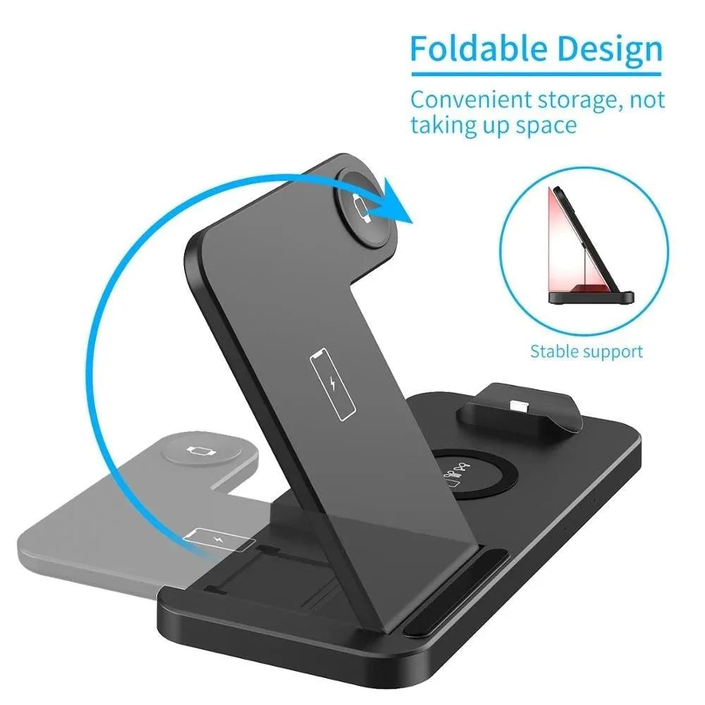 PowerHub™ 4-in-1 Wireless Charger - Charge Phones, Watch & AirPods - TechShopi