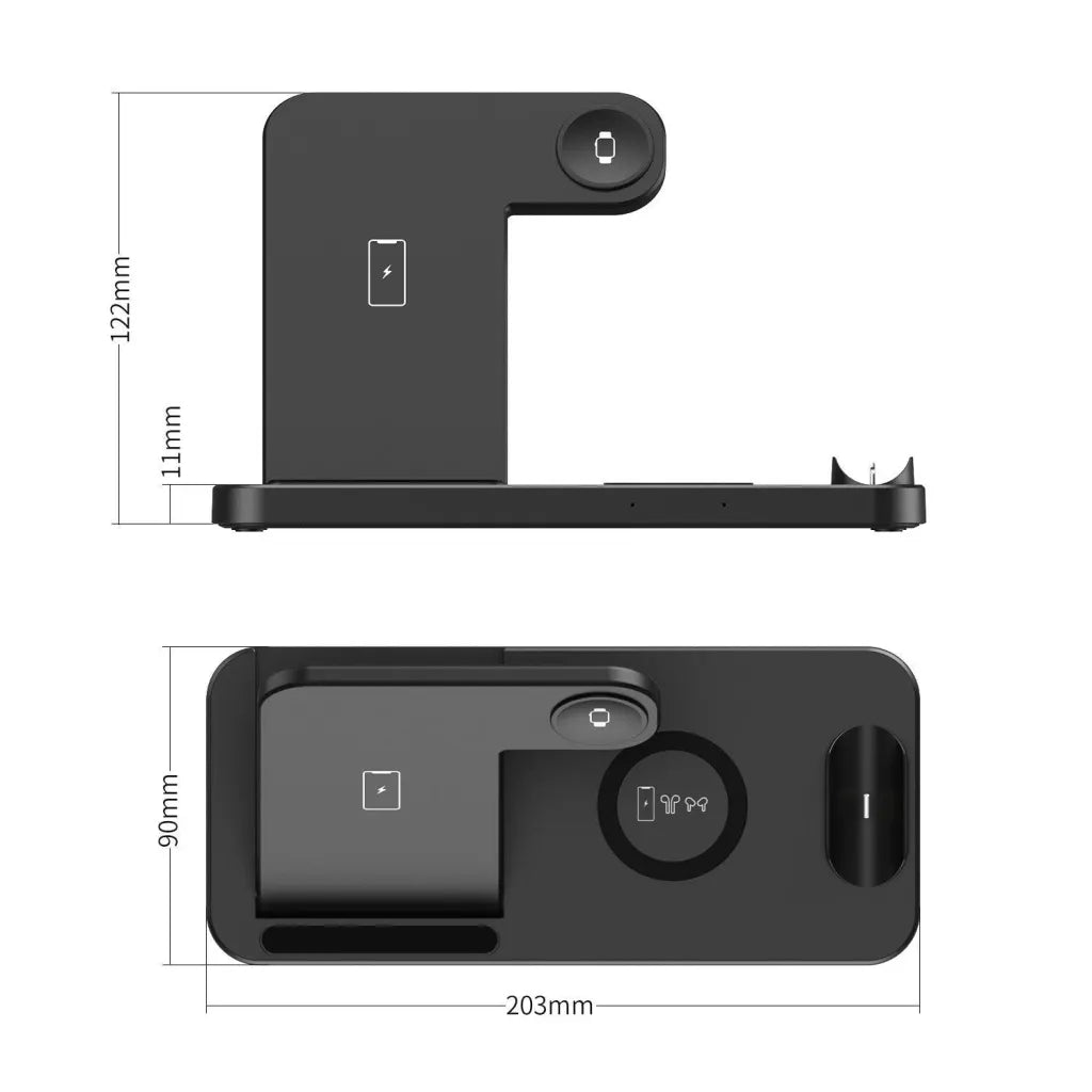 4-in-1 Fast Wireless Charging Station iPhone iPod Apple watch and Samsung phones - Mobile & Laptop Accessories by Yellow Pandora - Apple Watch, Apple-Watch-Charger, AppleWatch, autopostr_pinterest_64771, autopostr_pinterest_64835, cell phone, gadgets, Gift, her, him, HomePage, iphone, iphone-Accessories, Iphone-Charger, mobile phone, qi, samsung, wireless charger