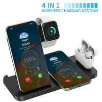 Thumbnail for 4-in-1 Fast Wireless Charging Station iPhone iPod Apple watch and Samsung phones - Mobile & Laptop Accessories by Yellow Pandora - Apple Watch, Apple-Watch-Charger, AppleWatch, autopostr_pinterest_64771, autopostr_pinterest_64835, cell phone, gadgets, Gift, her, him, HomePage, iphone, iphone-Accessories, Iphone-Charger, mobile phone, qi, samsung, wireless charger