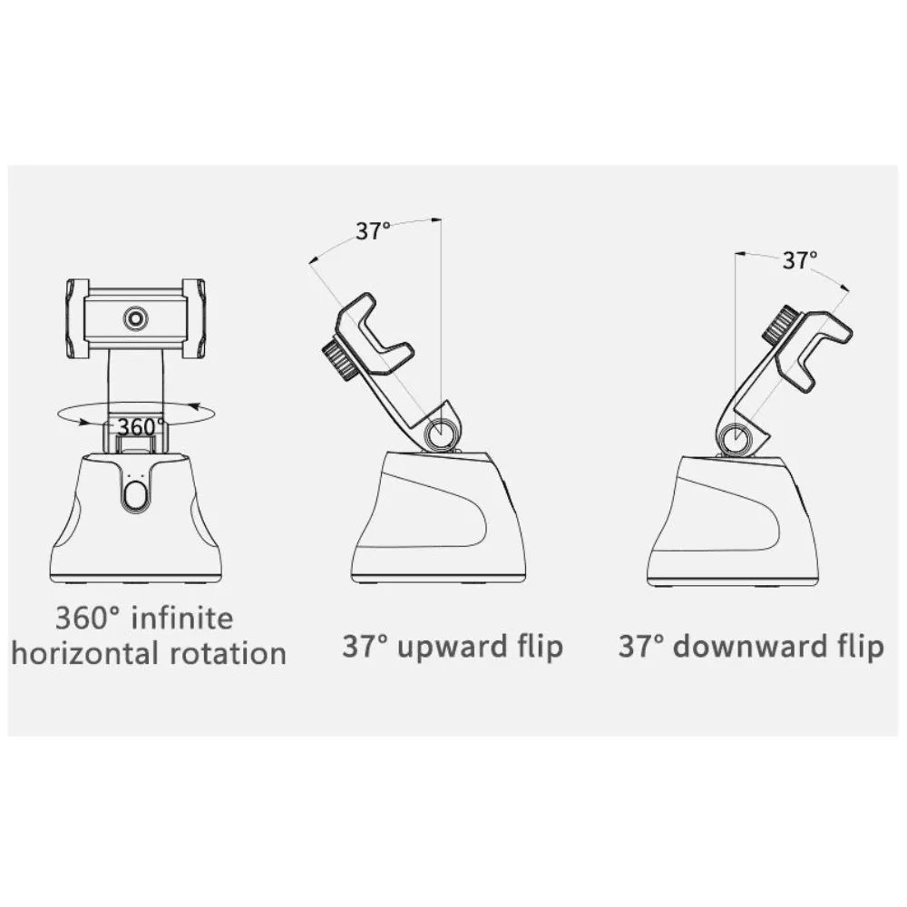 Revolving Follow Me Auto Selfie Holder - TechShopi