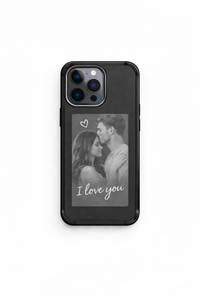 E-ink Screen Phone Case - Customizable Display Cover with NFC Technology | Battery-Free Personalized Design for iPhone